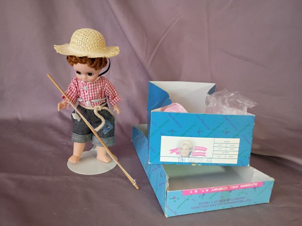 Vintage Madame Alexander Tom Sawyer Doll 491 with Box and Accessories